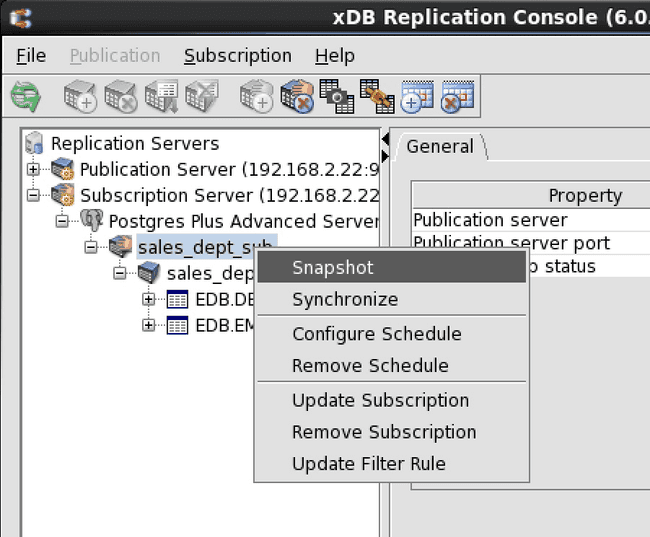 Opening the Snapshot dialog box