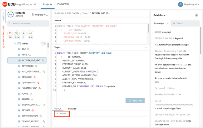 Workaround or resolution for incompatible objects