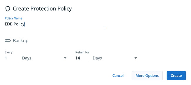 Cohesity Create Protection Policy