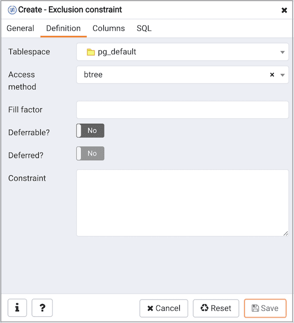 Create Compound Trigger dialog - Definition tab