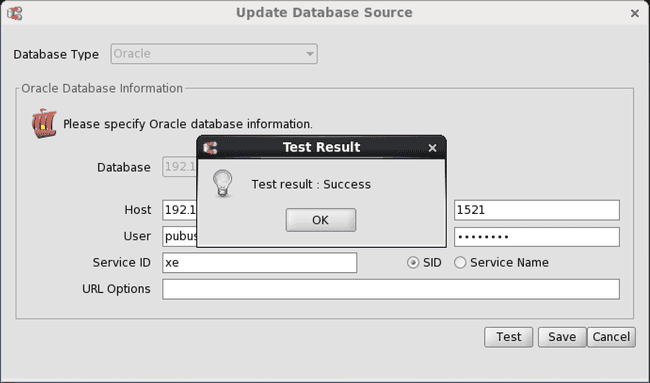 Successful publication database test