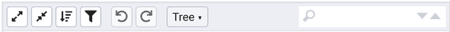Json Editor Tree/Form mode Tool Bar