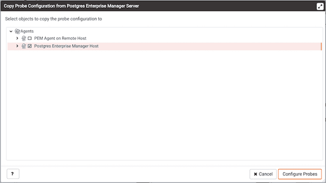 Copy Probe Configuration